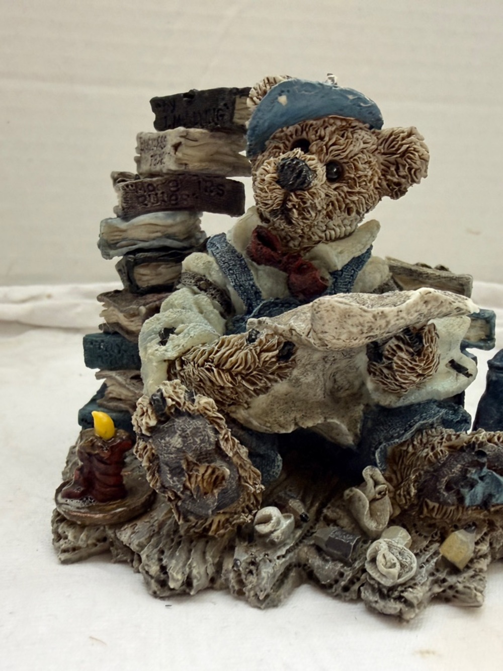 Boyds Bear Figurine Tax Season Decorative Accent